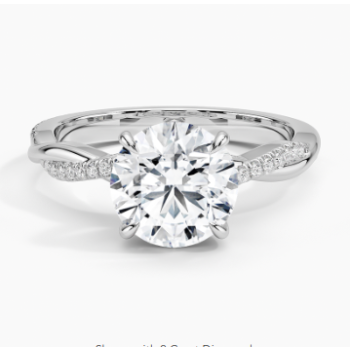 Petite Twisted Vine Diamond Fashion Ring5