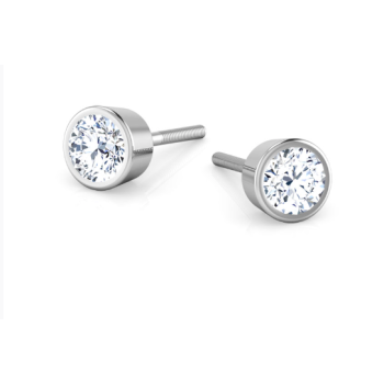 Brilliant Bezel Earring